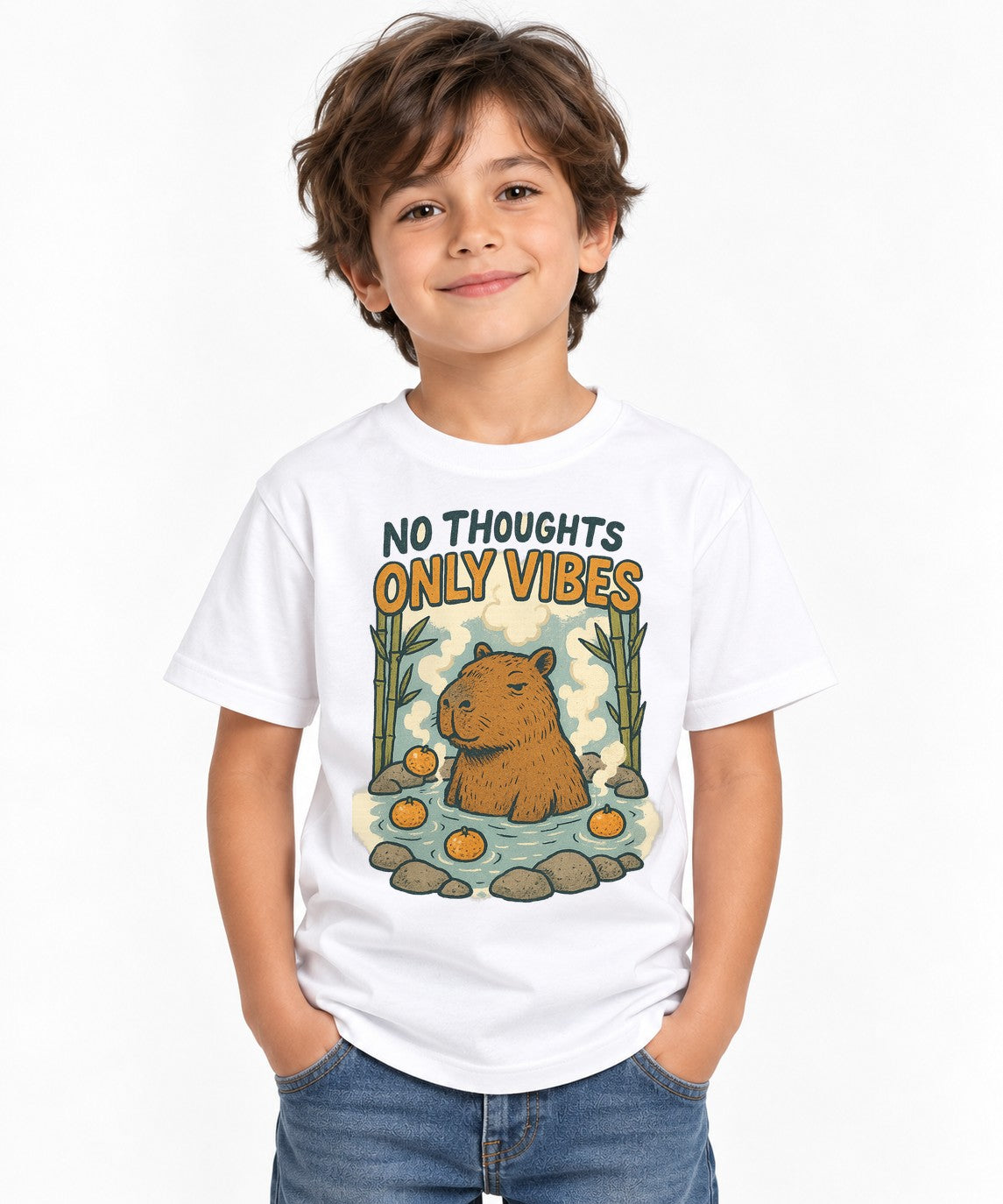 No Thoughts Only Vibes - White
