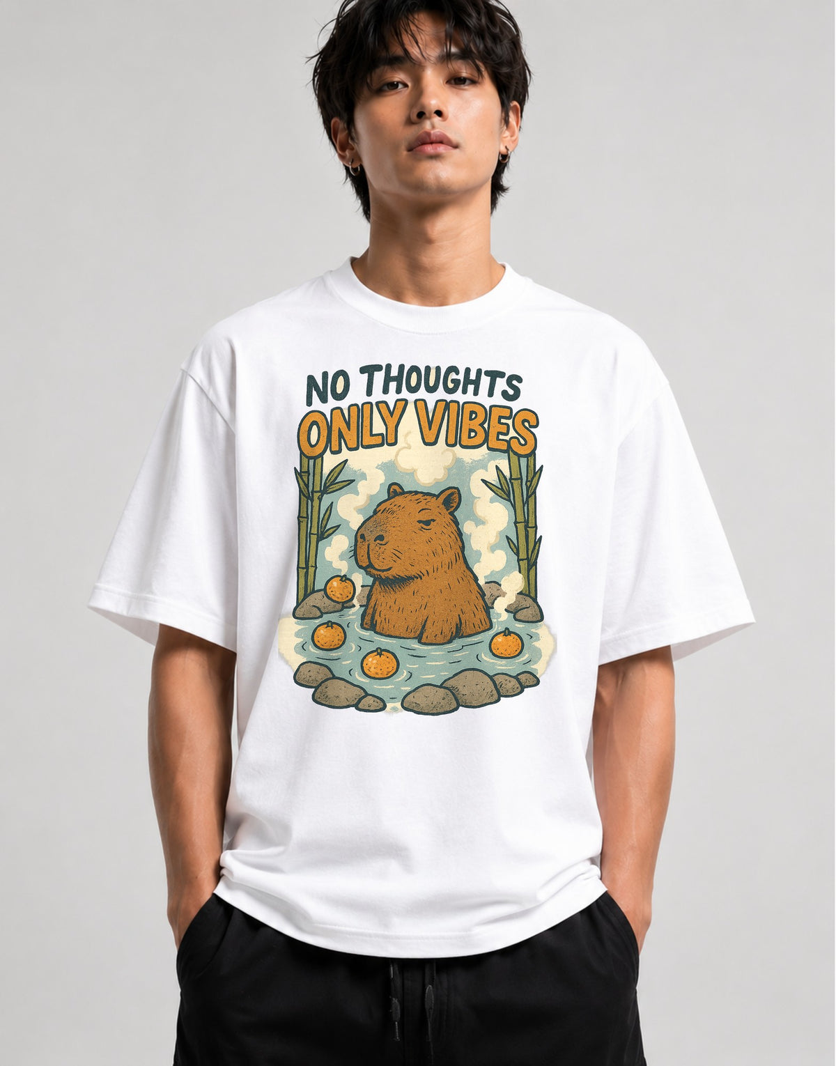 No Thoughts Only Vibes - White