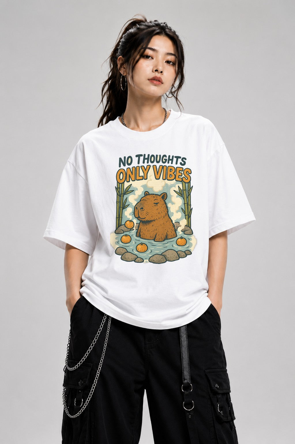 No Thoughts Only Vibes - White