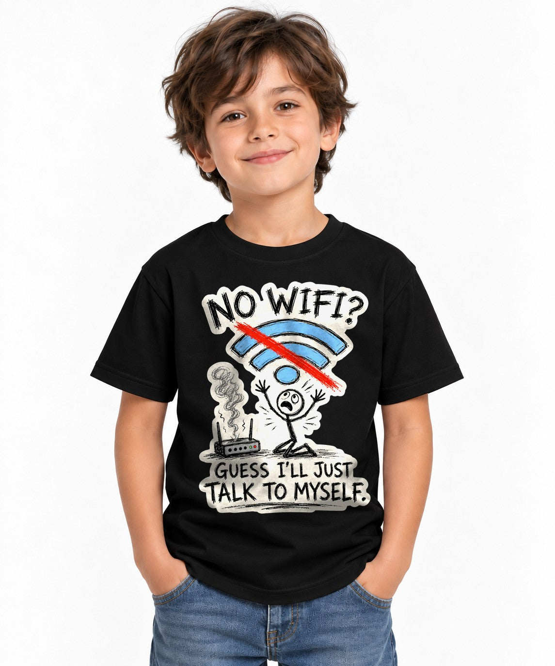 No WiFi Talk To Myself - Black