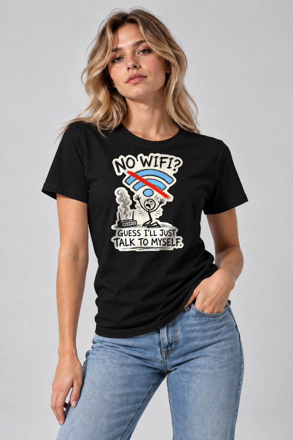 No WiFi Talk To Myself - Black