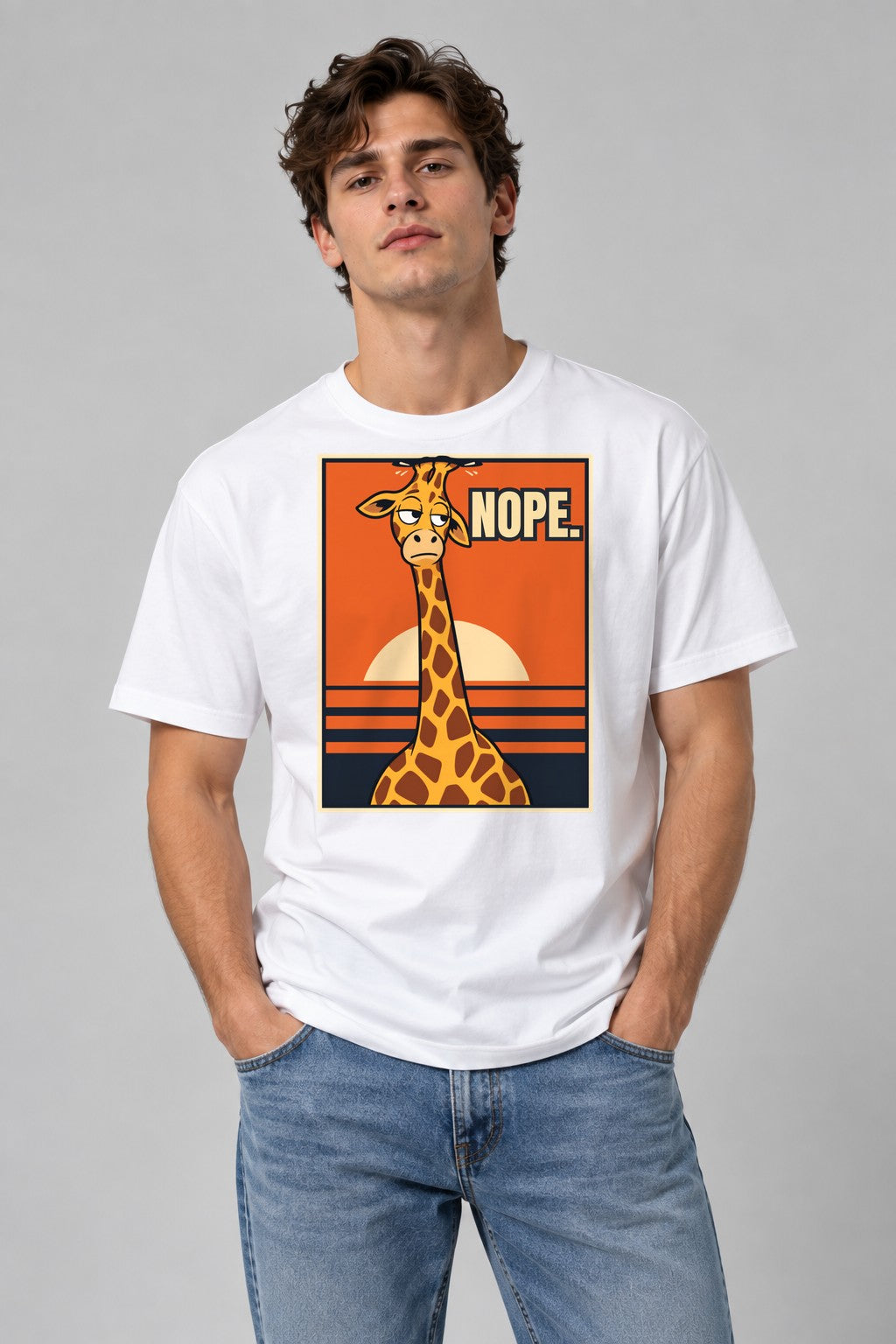 Nope Giraffe - White