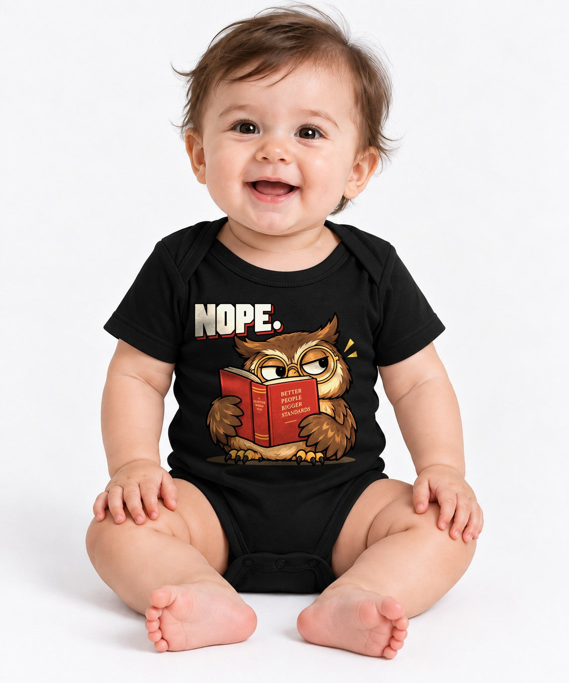 Nope Owl - Black