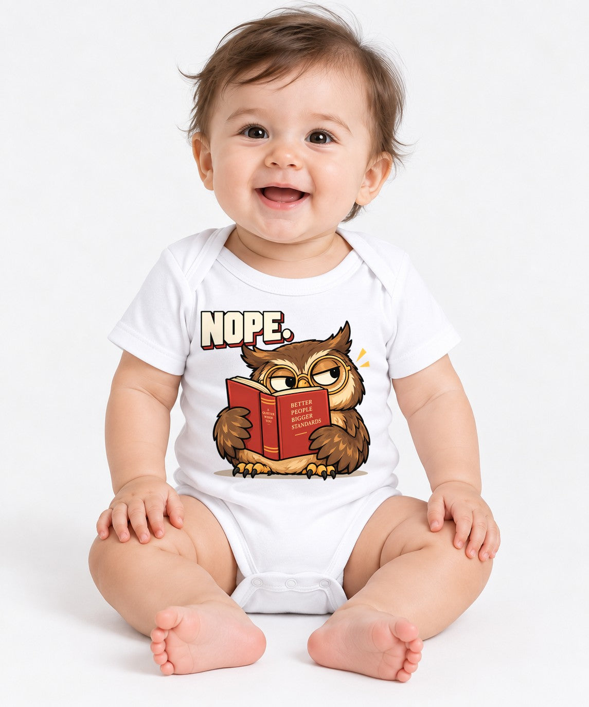 Nope Owl - White