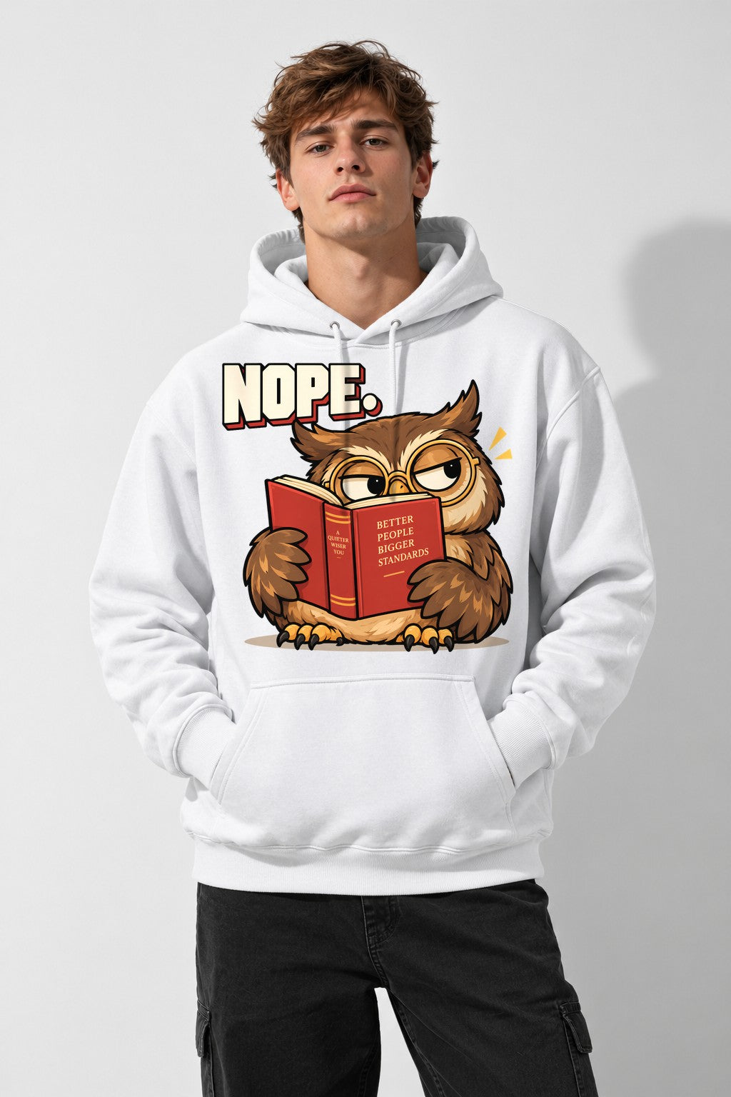 Nope Owl - White
