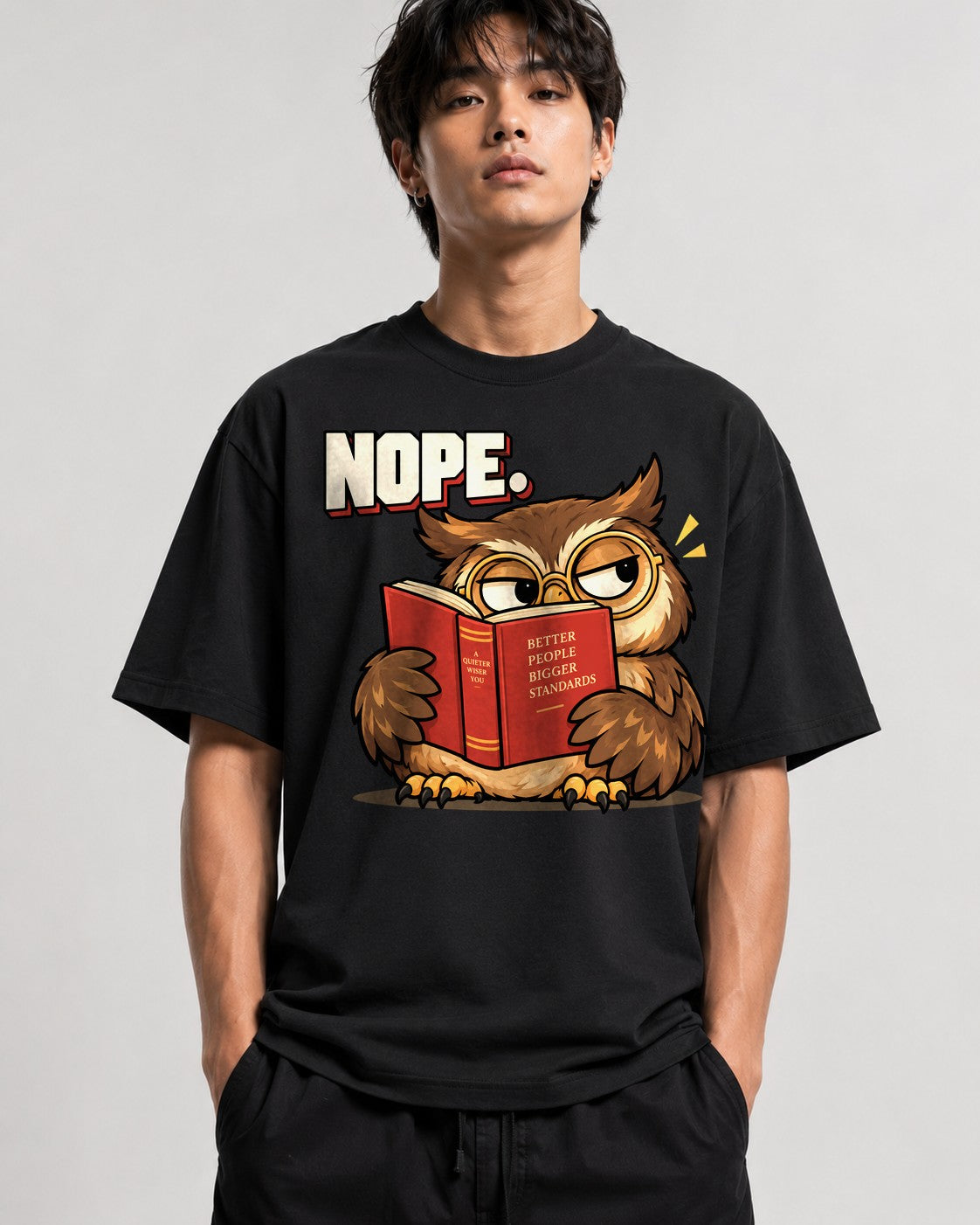 Nope Owl - Black