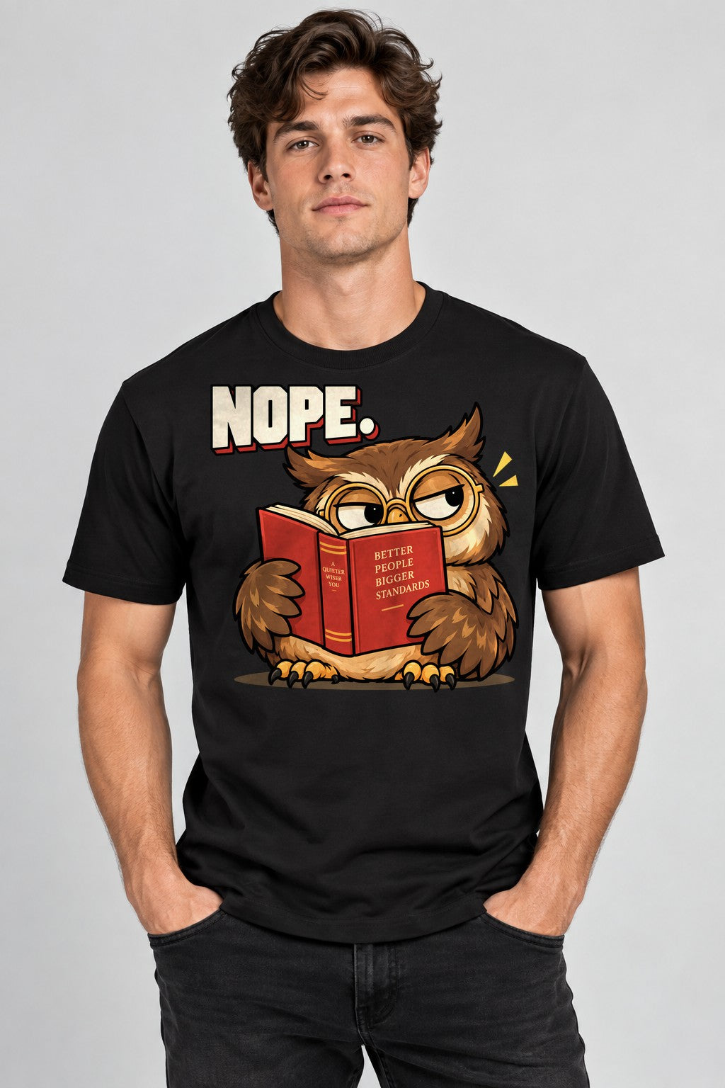 Nope Owl - Black
