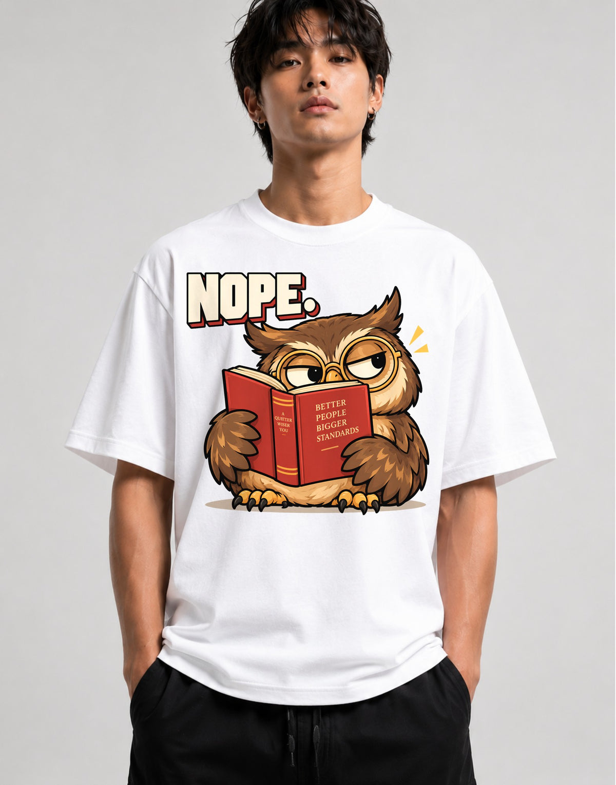 Nope Owl - White