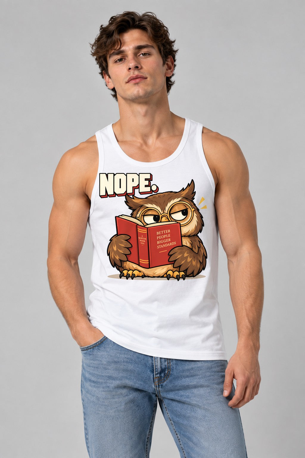 Nope Owl - White