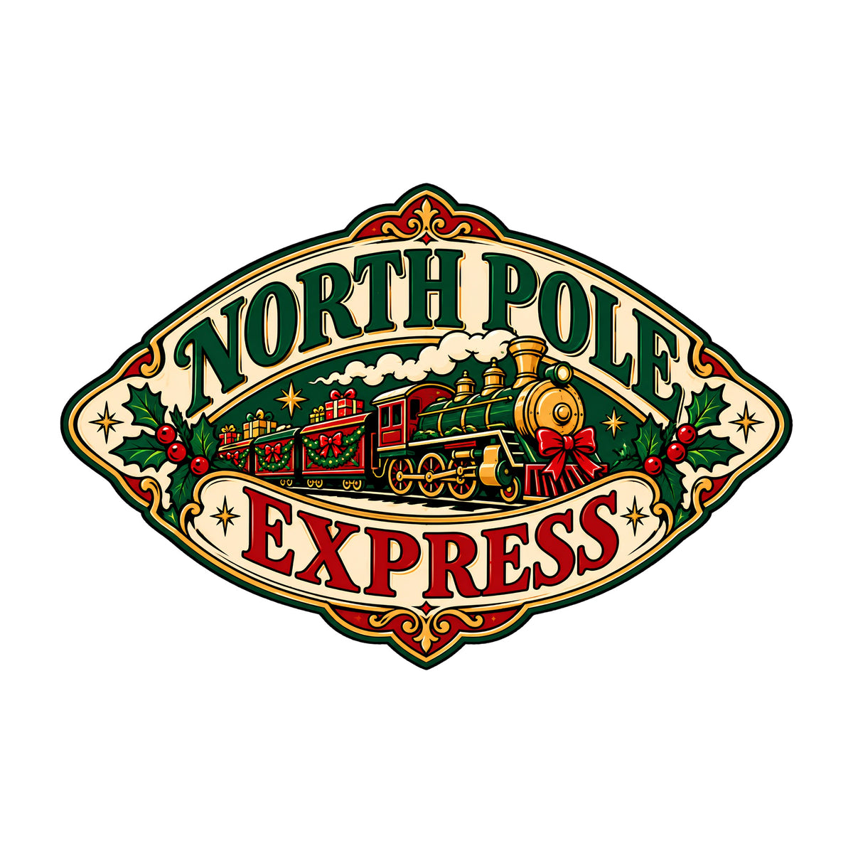 North Pole Express Train Badge