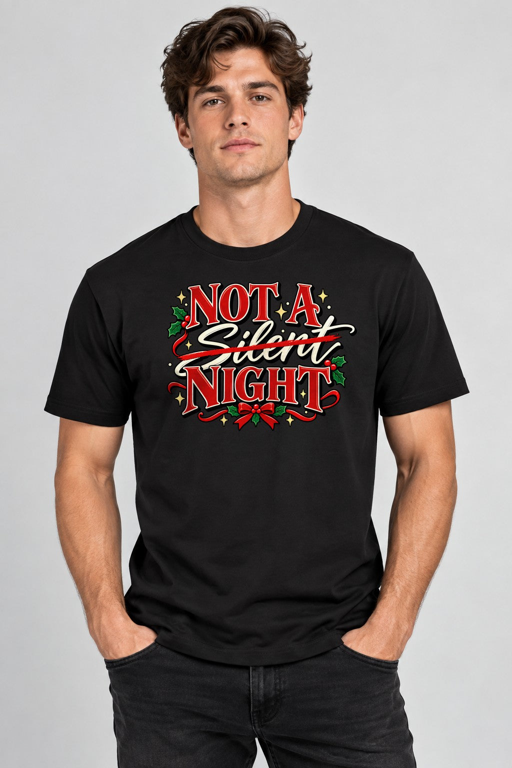 Not A Silent Night - Black
