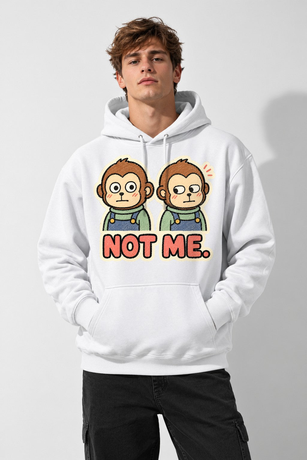 Not Me Monkeys - White