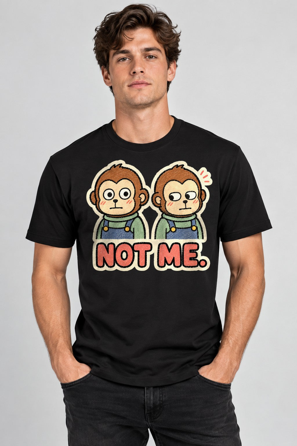 Not Me Monkeys - Black