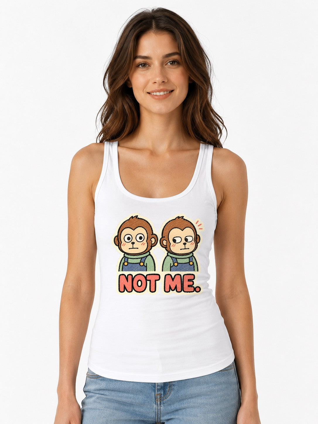 Not Me Monkeys - White