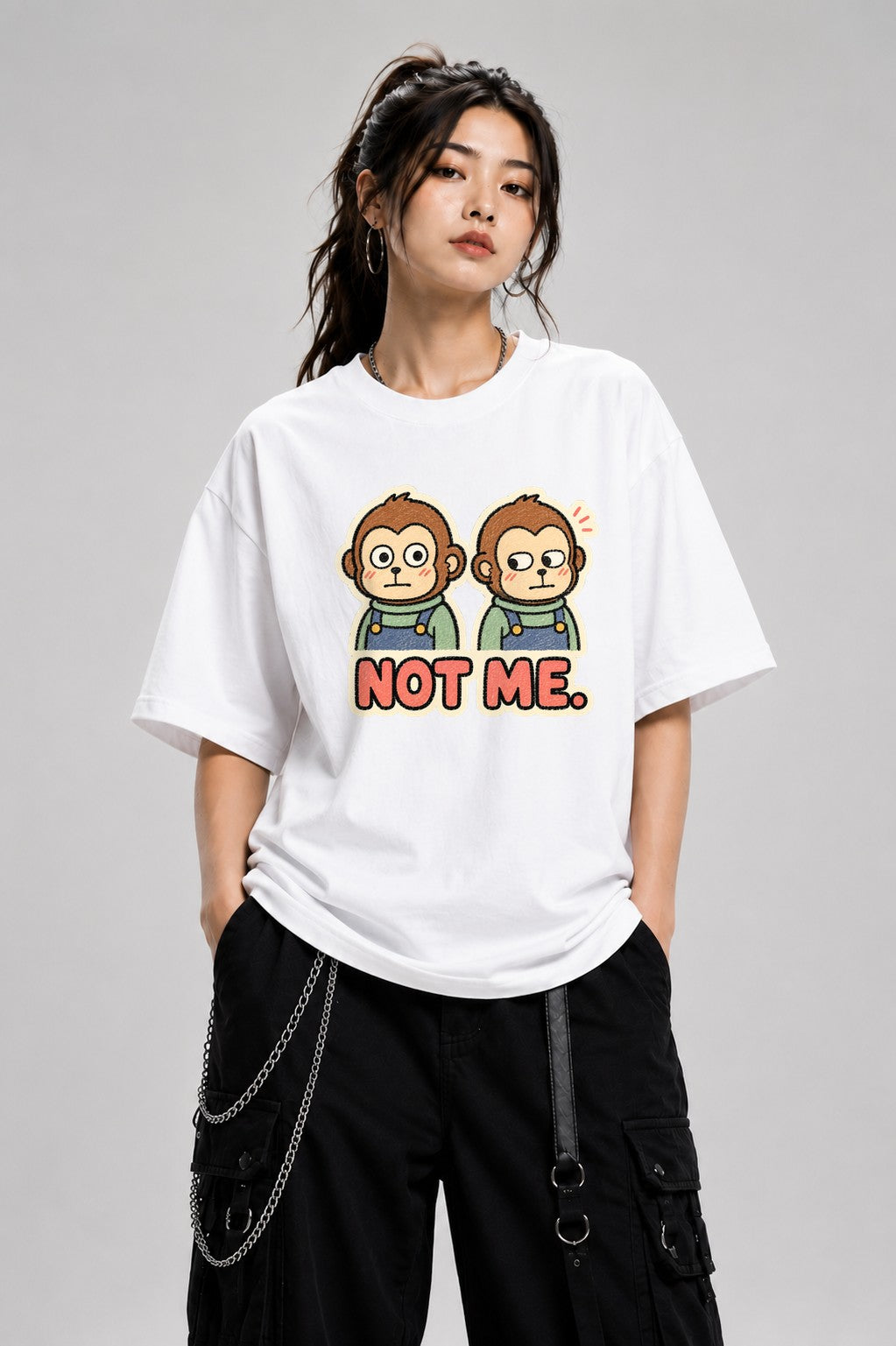 Not Me Monkeys - White