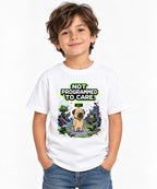 Not Programmed To Care Pug Shirt - Retro Pixel Gaming Glitch Tee - White