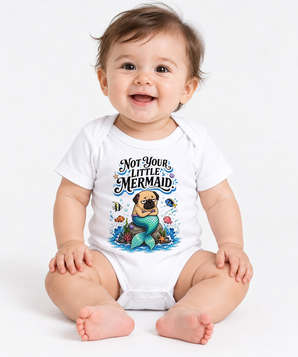 Not Your Little Mermaid - White