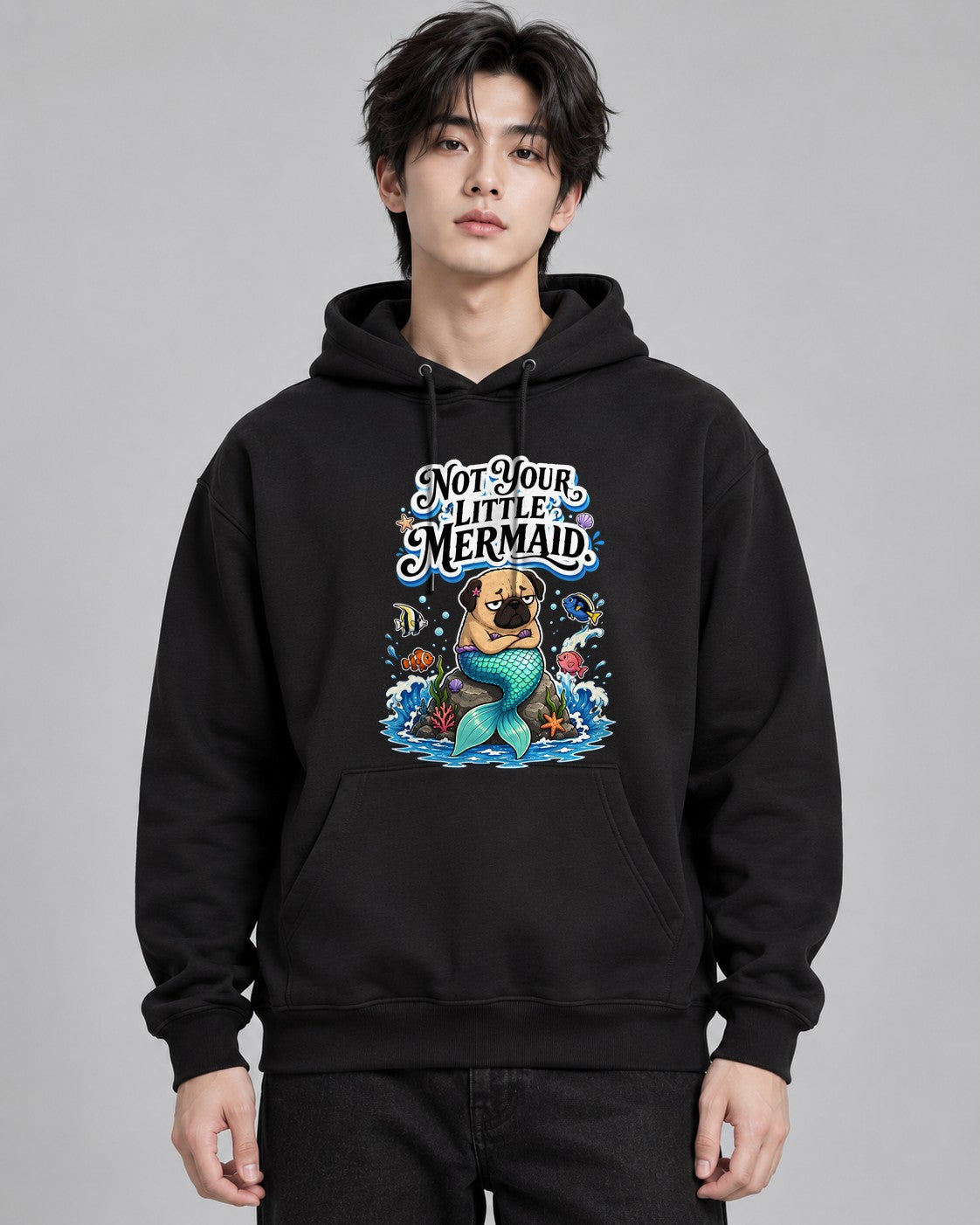 Not Your Little Mermaid - Black