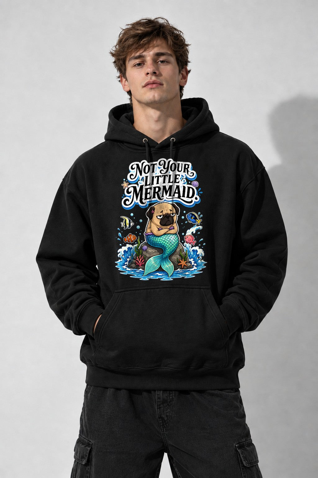 Not Your Little Mermaid - Black