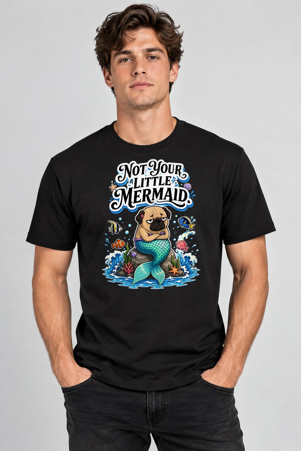 Not Your Little Mermaid - Black