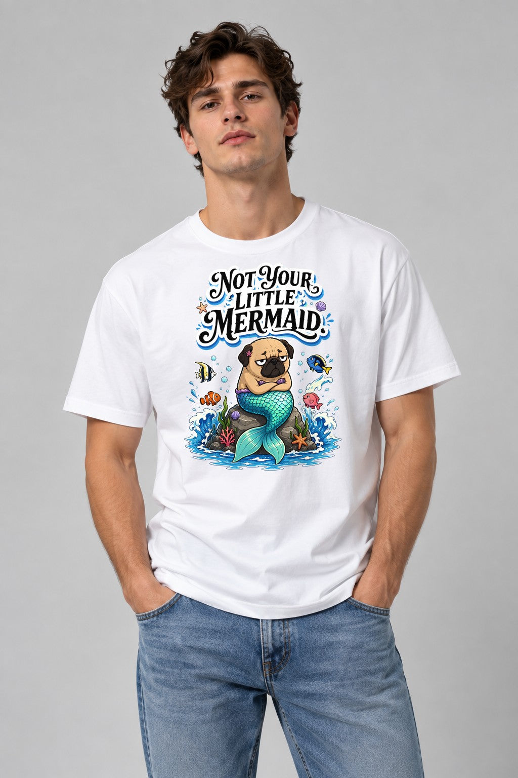 Not Your Little Mermaid - White