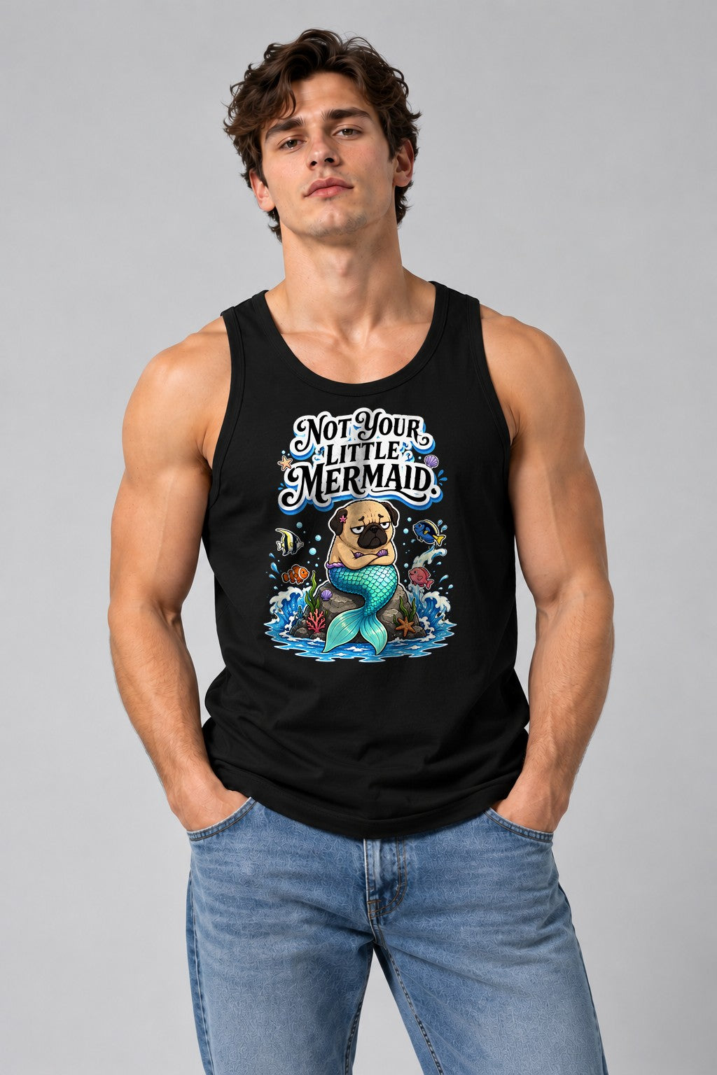 Not Your Little Mermaid - Black