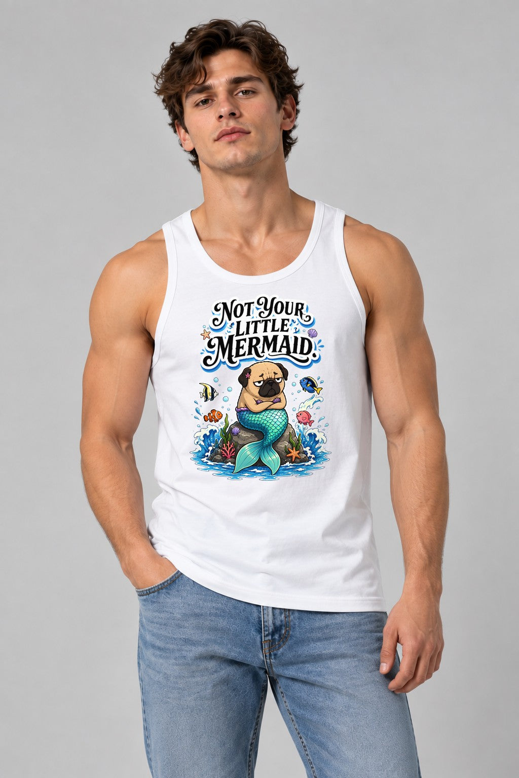Not Your Little Mermaid - White