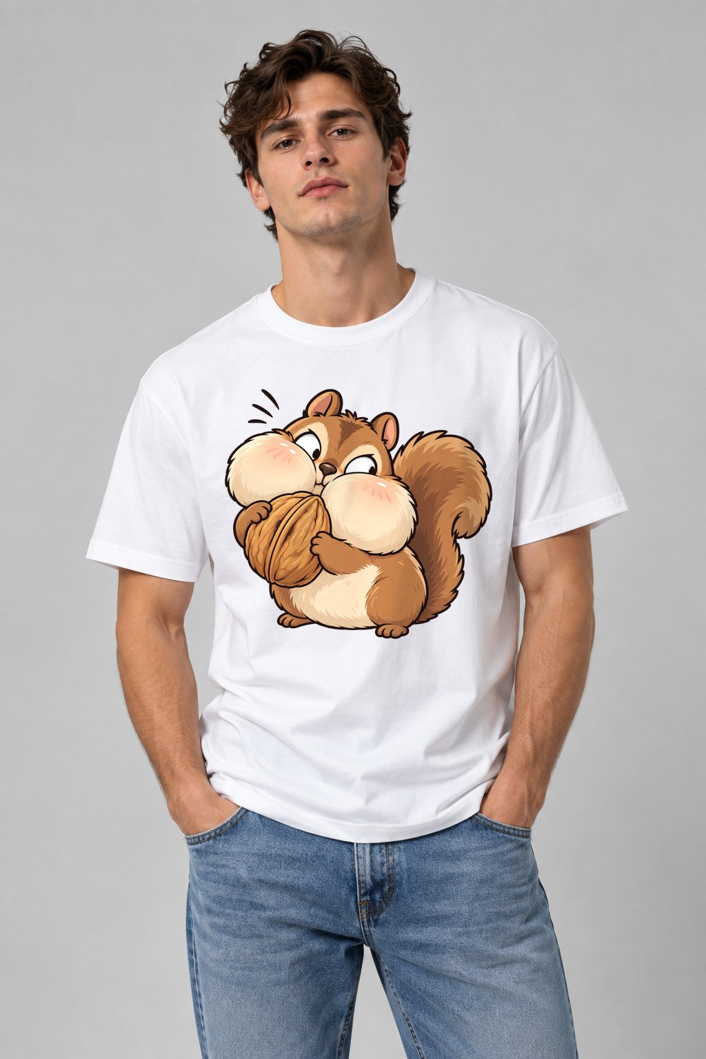 Nutty Squirrel Duo - White