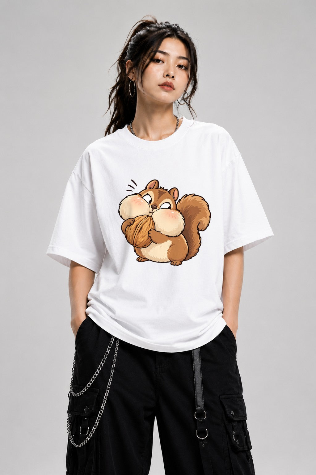 Nutty Squirrel Duo - White