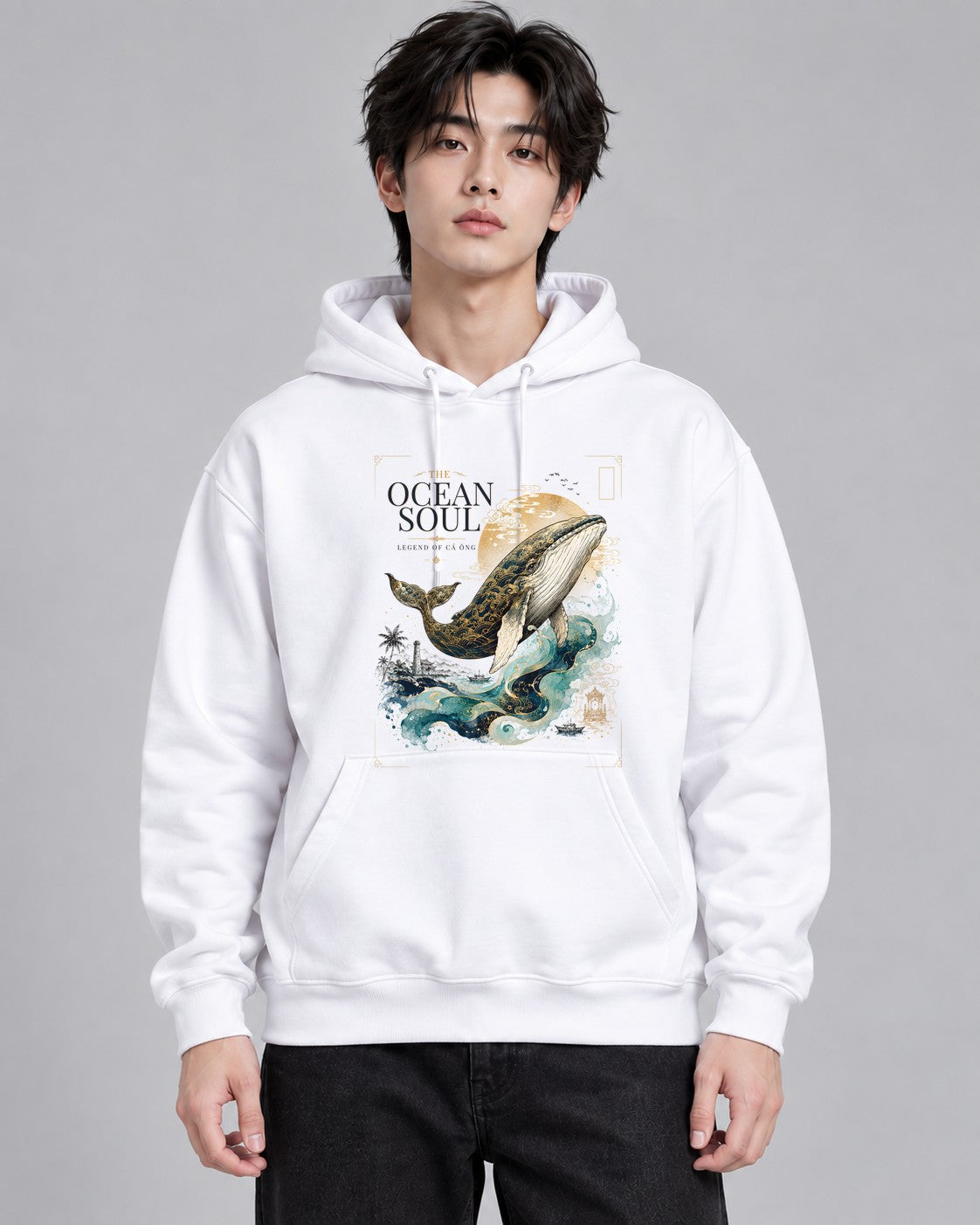 Ocean Whale Legend - White