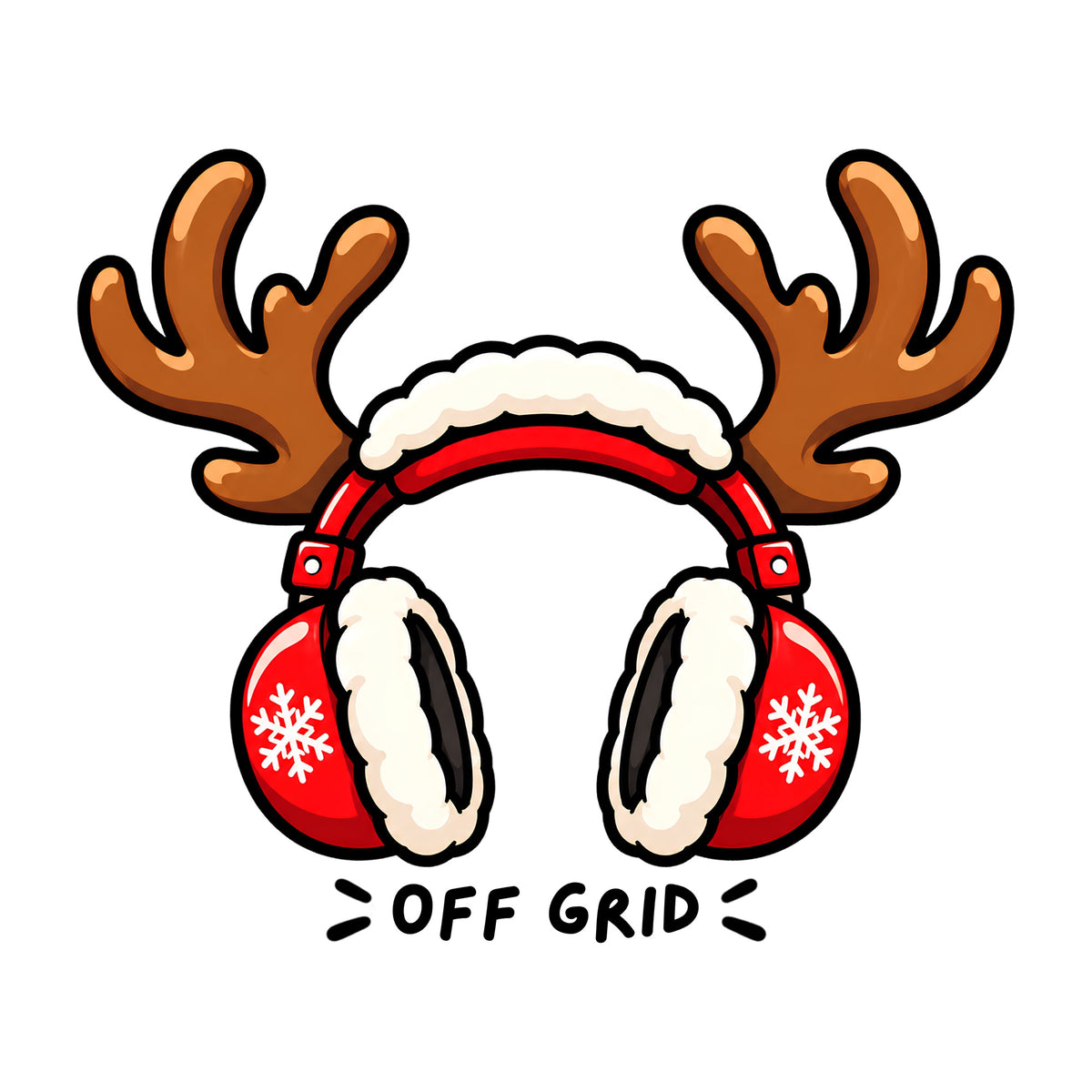 Off Grid Reindeer Earmuffs