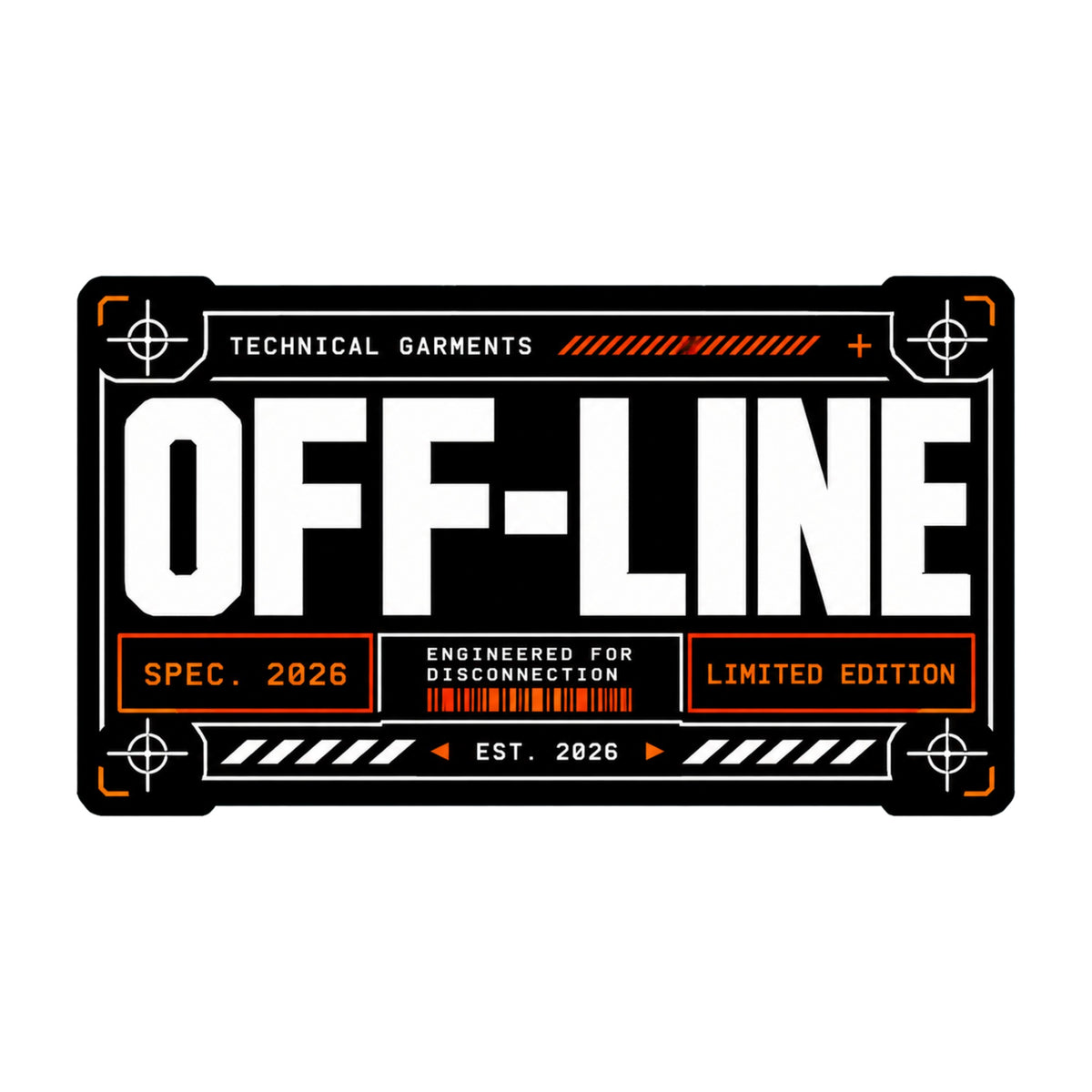 Off-Line Technical Garments Graphic Tee - Cyberpunk Streetwear