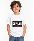 Off-Line Technical Garments Graphic Tee - Cyberpunk Streetwear - White