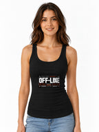 Off-Line Technical Garments Graphic Tee - Cyberpunk Streetwear - Black