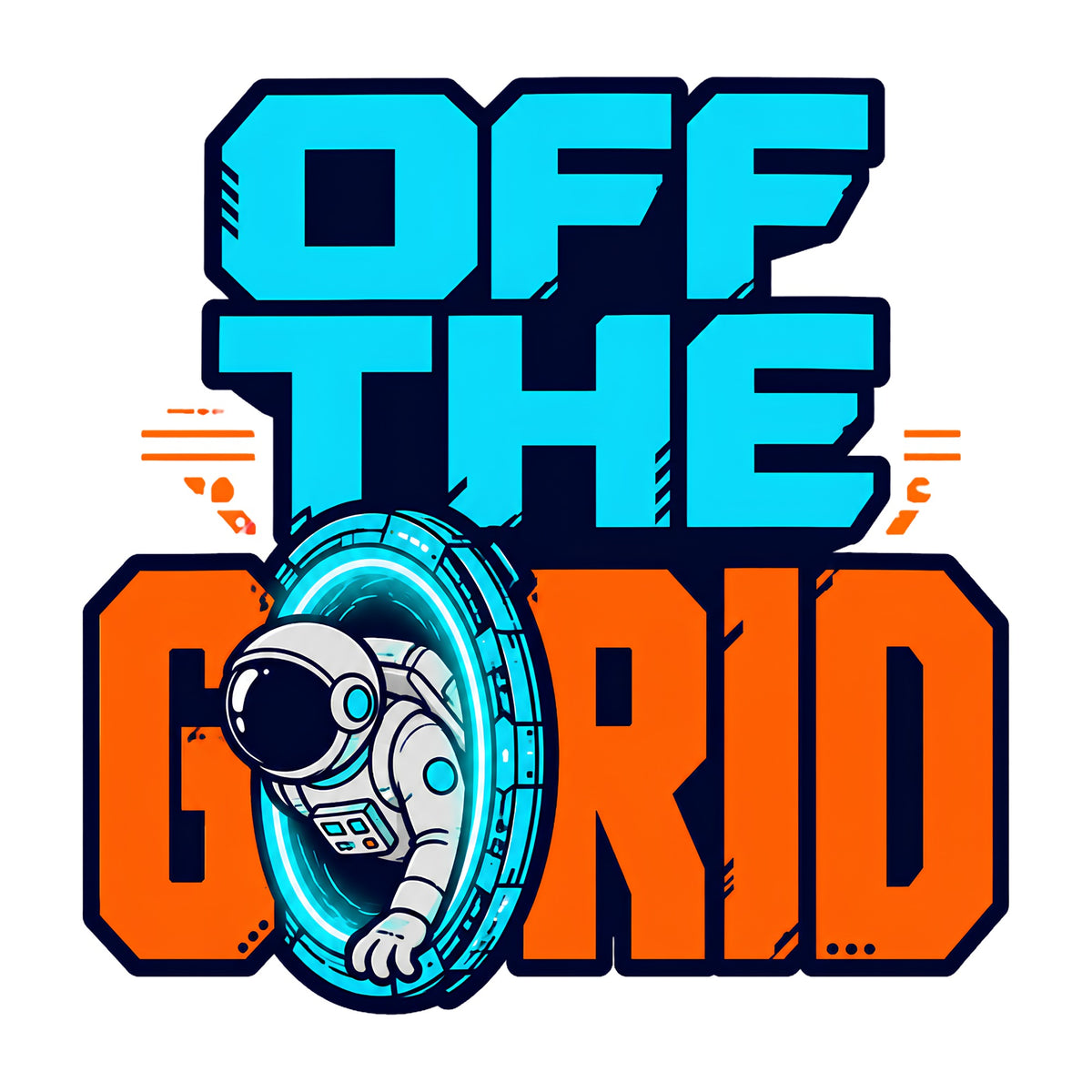 Off The Grid Astronaut Tee - Retro Space Gamer Graphic Shirt