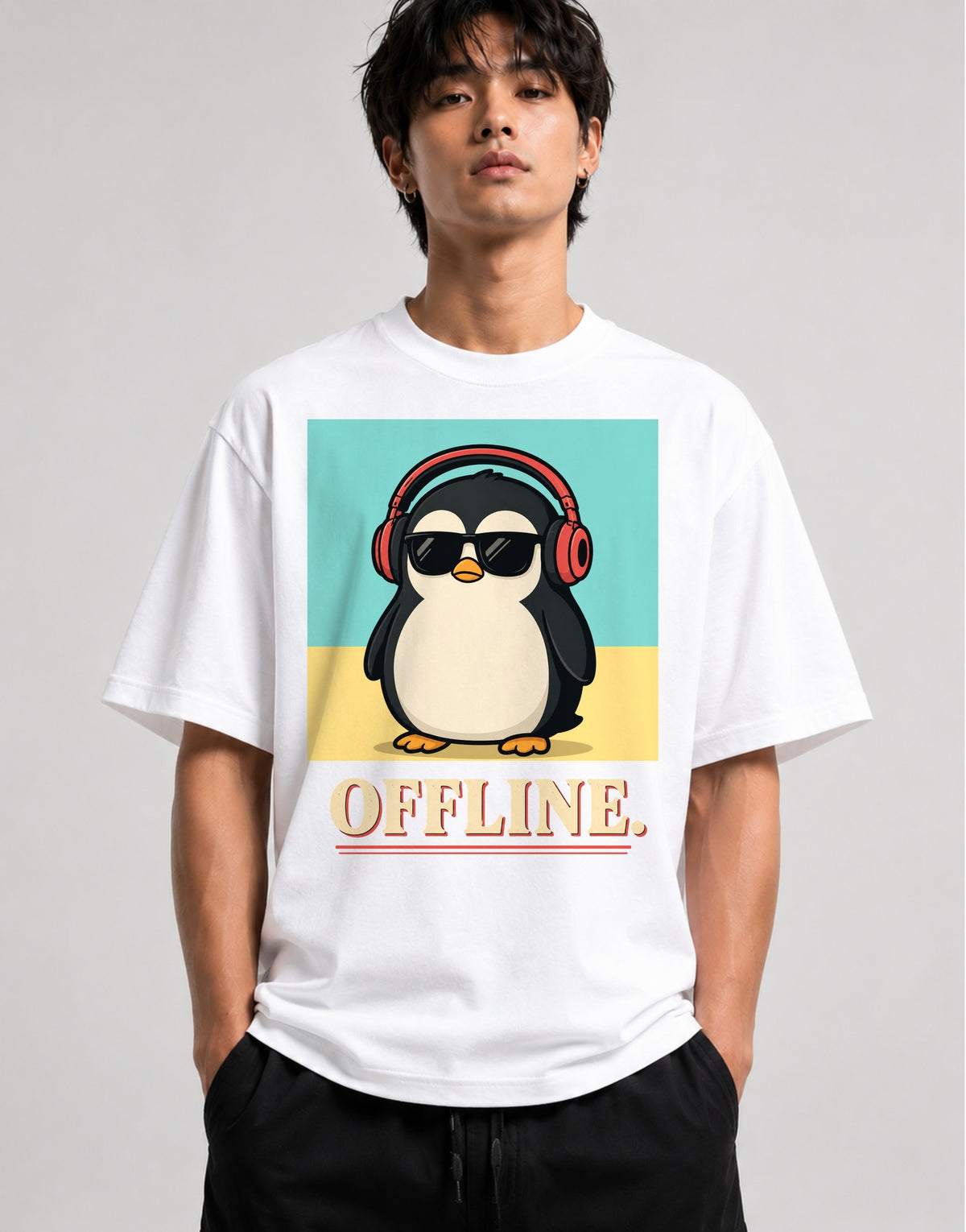 Offline Penguin - White