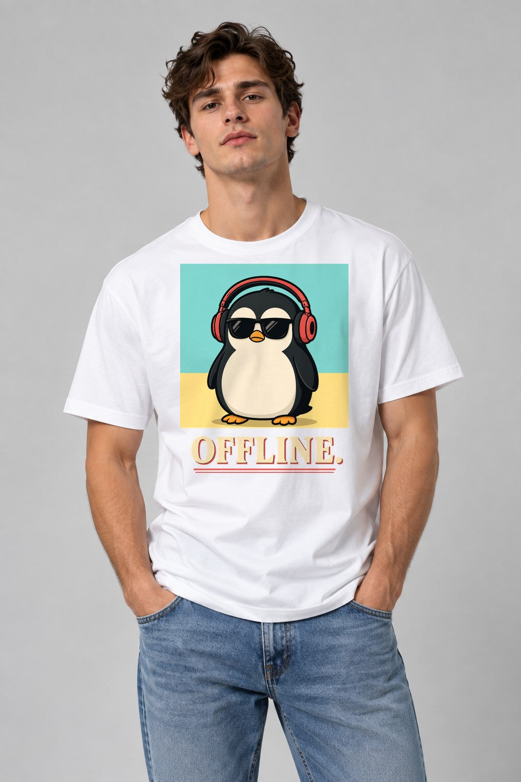 Offline Penguin - White