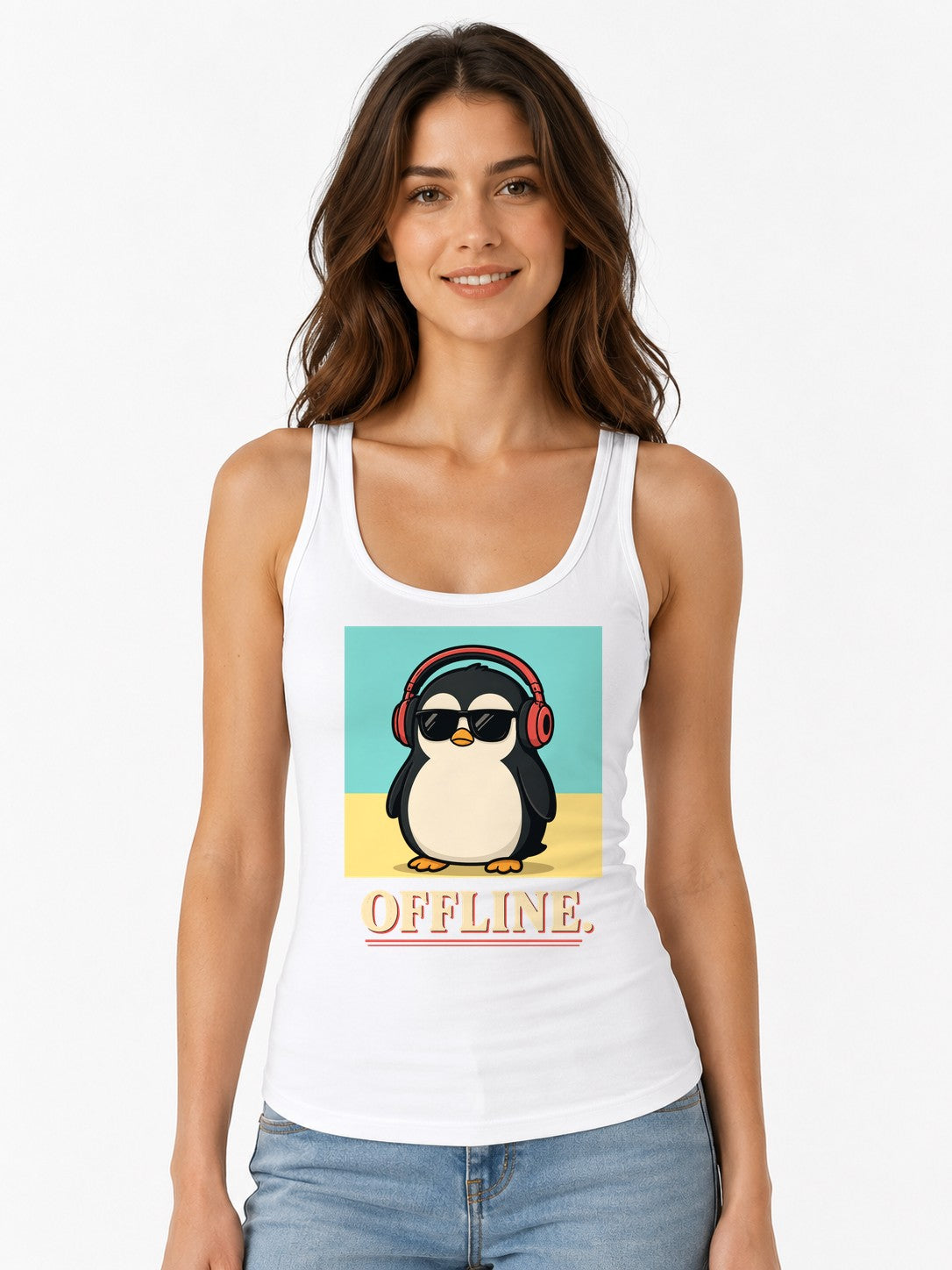 Offline Penguin - White