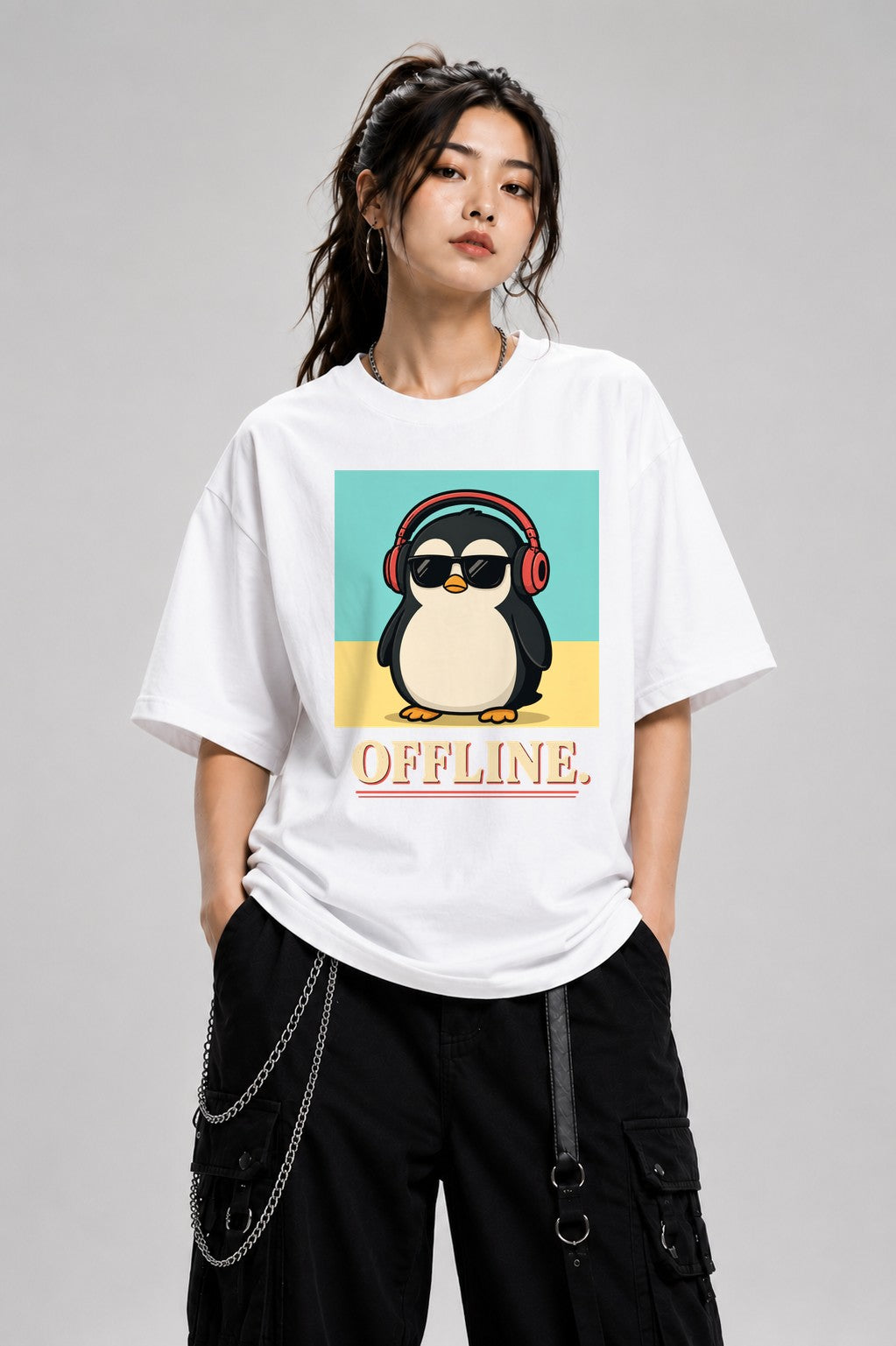 Offline Penguin - White