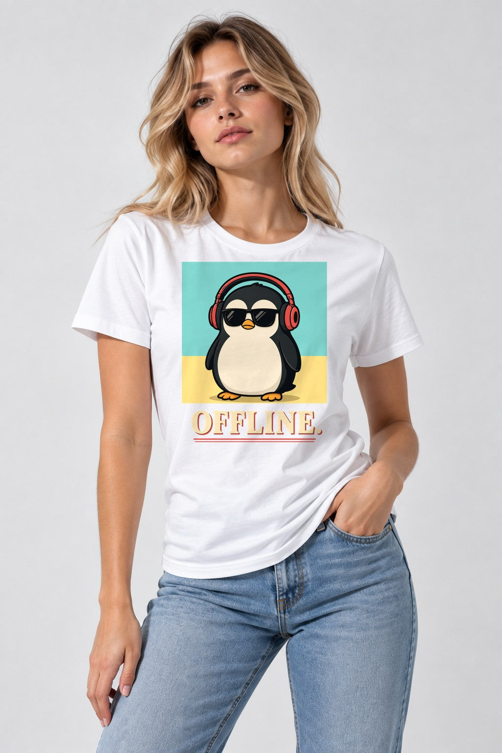Offline Penguin - White