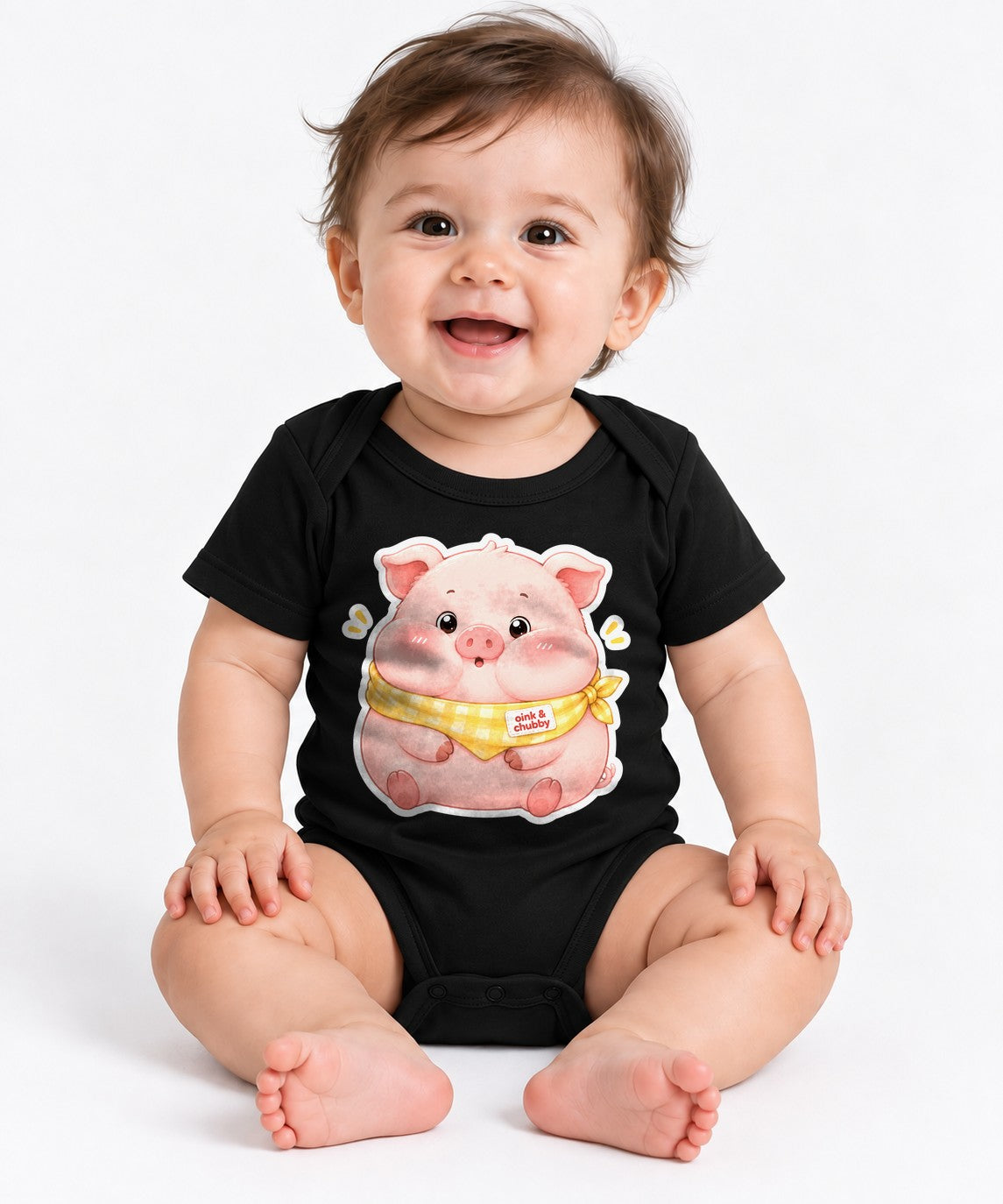 Oink And Chubby Pig - Black