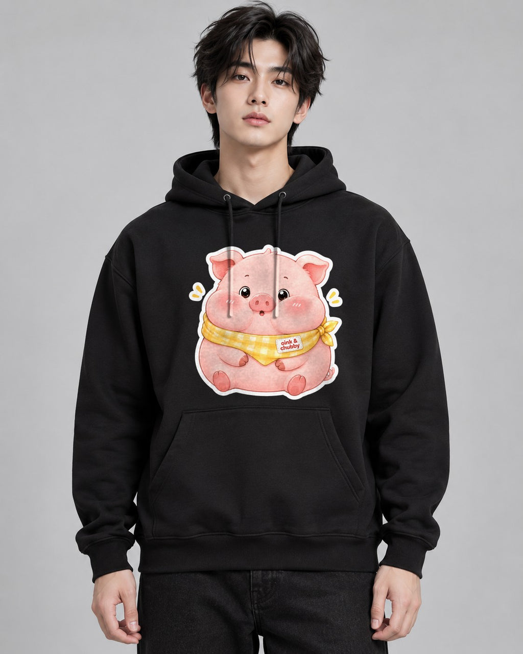 Oink And Chubby Pig - Black