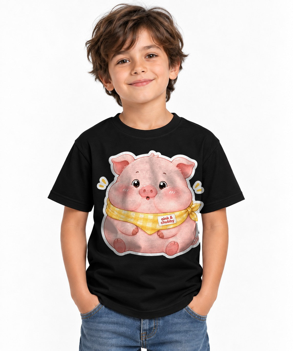Oink And Chubby Pig - Black