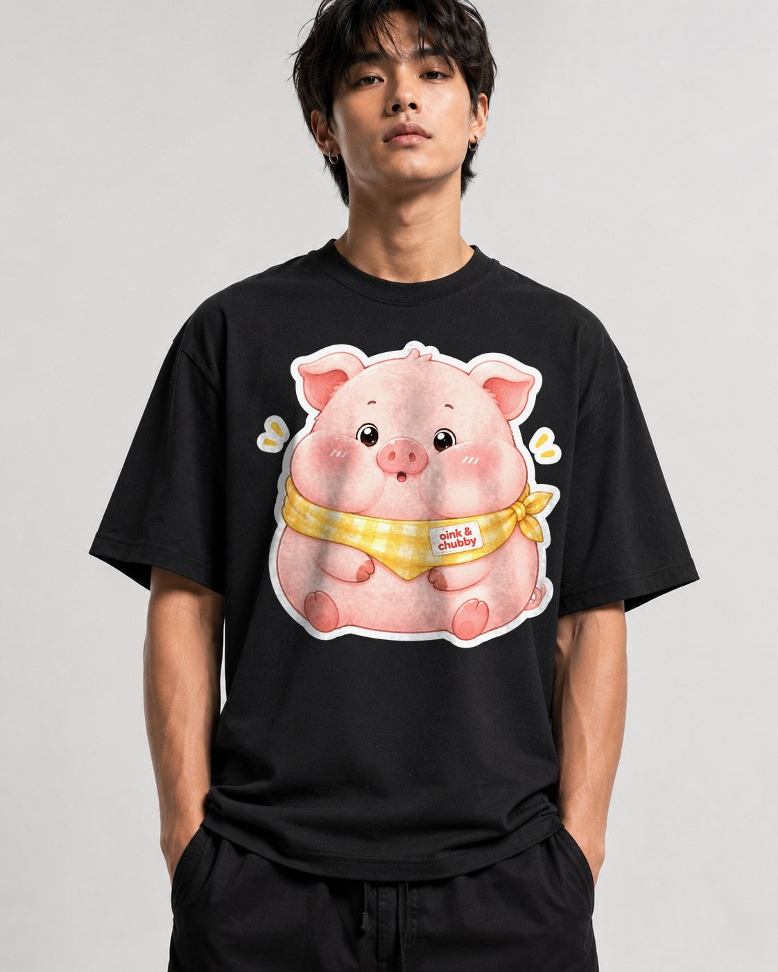 Oink And Chubby Pig - Black
