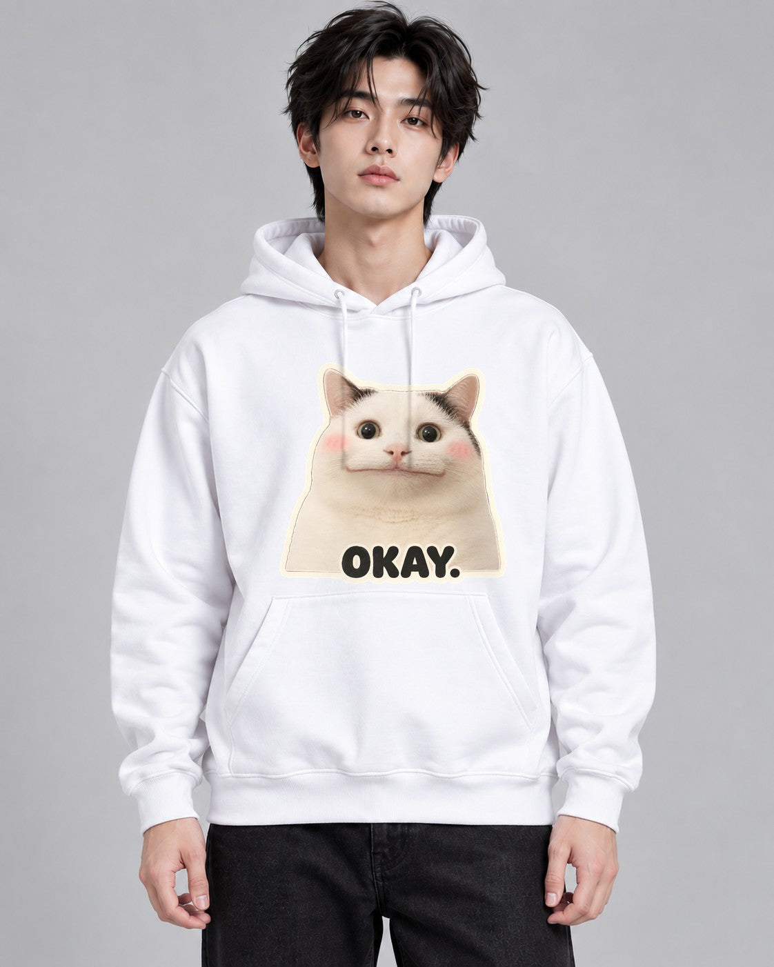 Okay Cat - White