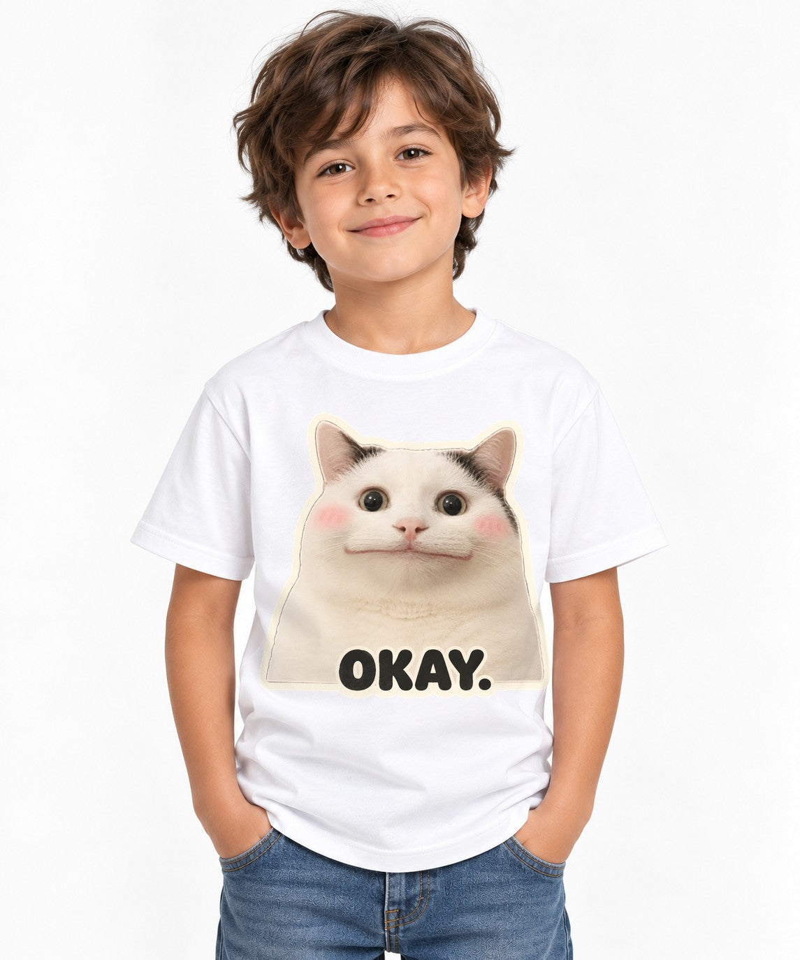 Okay Cat - White