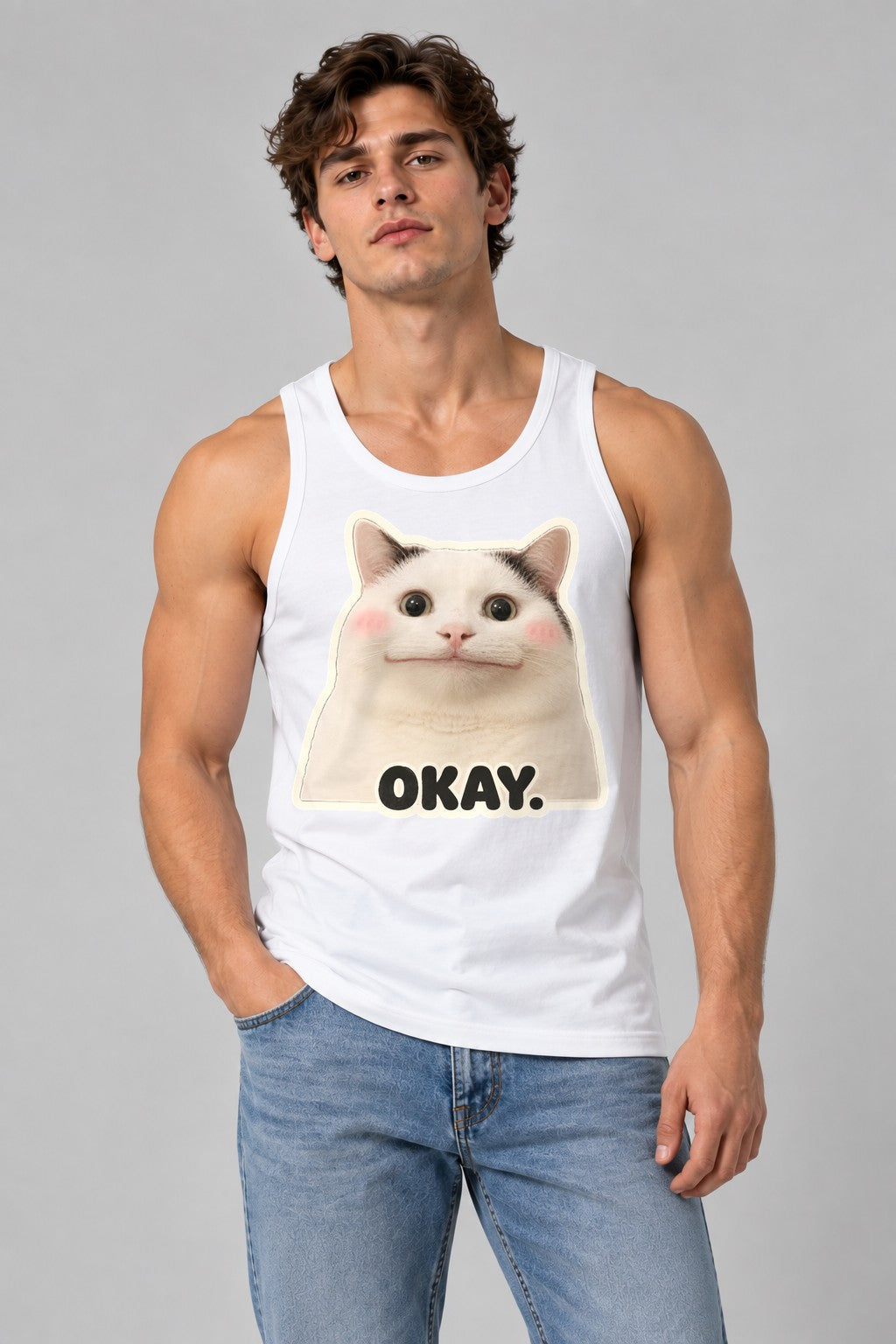 Okay Cat - White