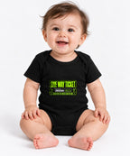 One Way Ticket Graphic Tee - Mystery Destination Airplane Design - Black