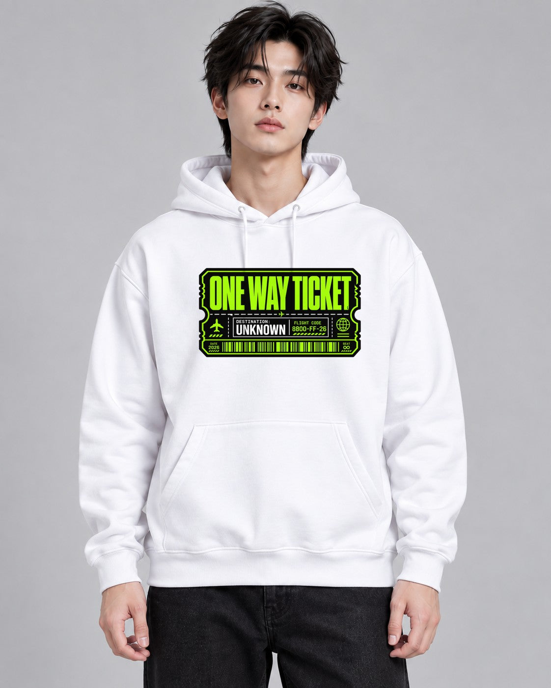 One Way Ticket - White