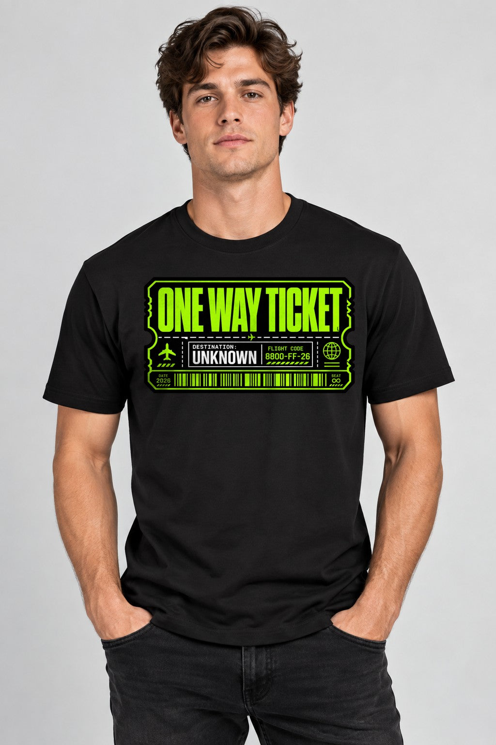 One Way Ticket - Black